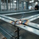 detal wiązania prętów zbrojeniowych stalowych  