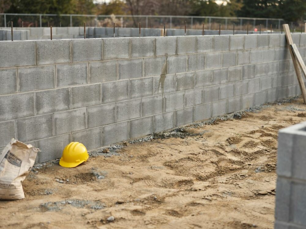 warstwy ściany fundamentowej